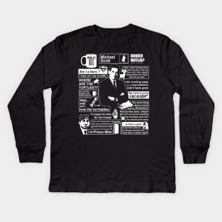 Michael Scott - Quote Kids Long Sleeve T-Shirt